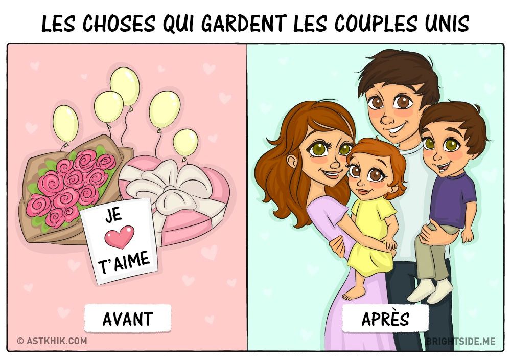9 illustrations qui résument parfaitement votre vie avant et après le mariage | So Busy Girls