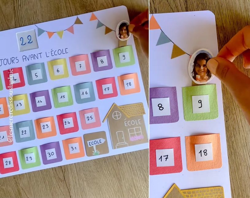 DIY : voici comment réaliser un calendrier compte à rebours pour la rentrée des classes | So Busy Girls