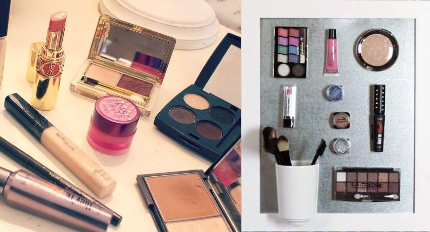 DIY : comment fabriquer un rangement pour son maquillage en moins de 10 minutes | So Busy Girls