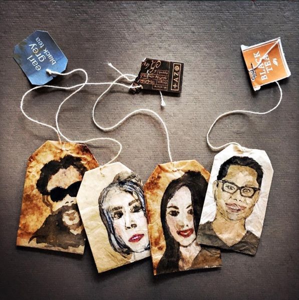 Elle dessine sur des sachets de thé usagés et le résultat est magnifique | So Busy Girls