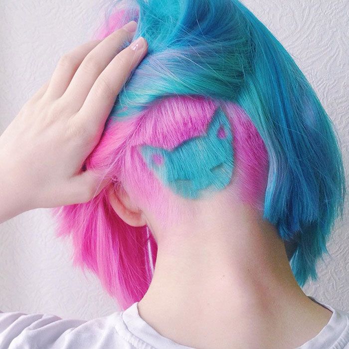 Les amoureuses des chats et des cheveux arc-en-ciel vont adorer cette nouvelle coiffure | So Busy Girls
