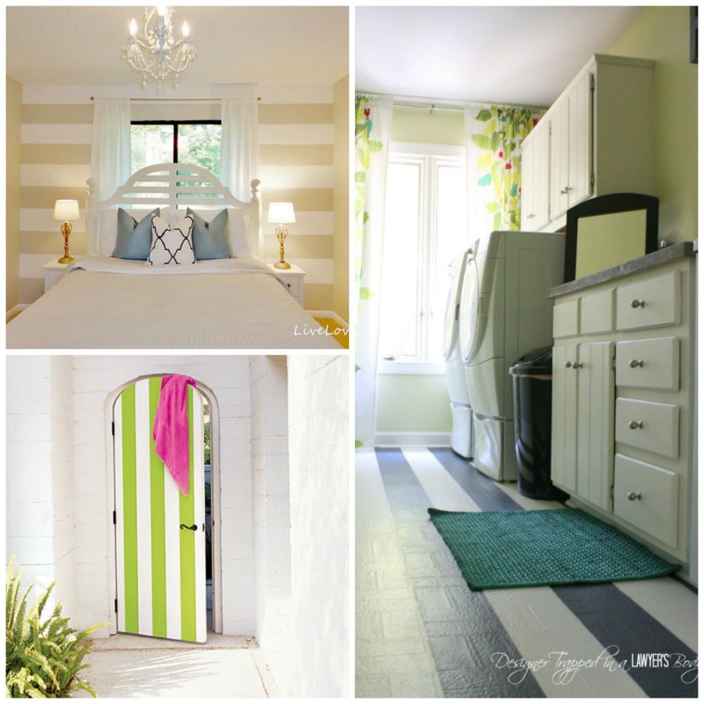 Utiliser des motifs rayés sur le mur ou le sol | So Busy Girls