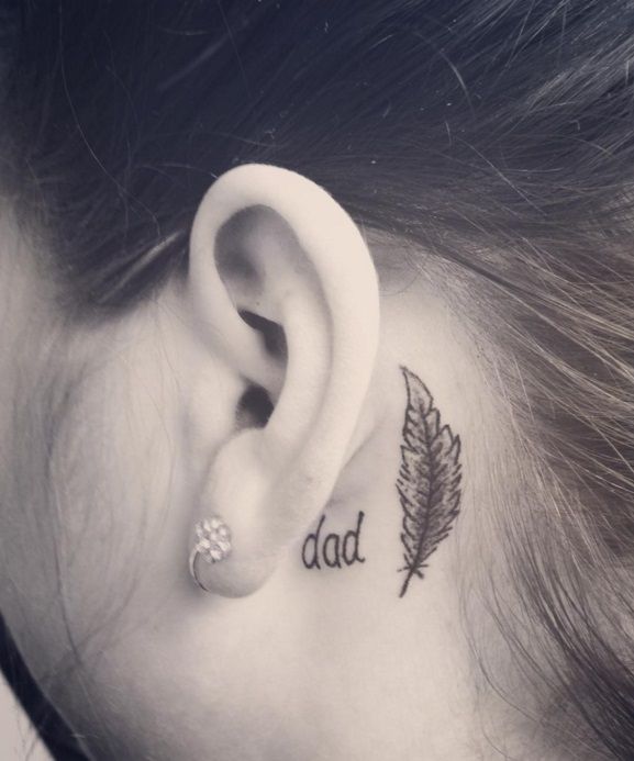 26 idées de tatouages derrière l'oreille | So Busy Girls
