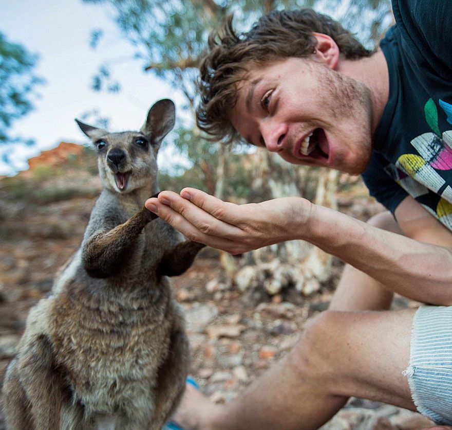L'homme qui prenait des selfies géniaux avec des animaux | So Busy Girls