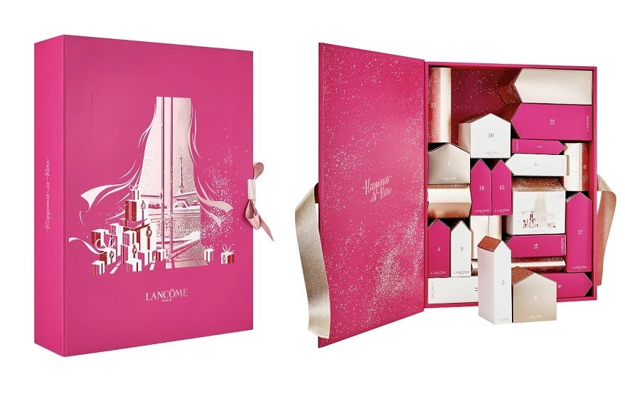 Le calendrier de l'Avent Lancôme contient 2 parfums mythiques ainsi que les best-sellers soin et maquillage | So Busy Girls