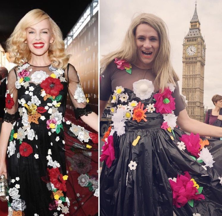 Tom Lenk qui reproduit la robe de Kylie Minogue | So Busy Girls