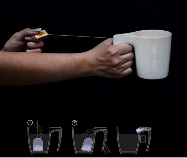 La tasse qui essore le sachet de thé elle-même | So Busy Girls