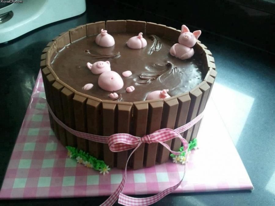 Le gâteau cochons dans la boue | So Busy Girls