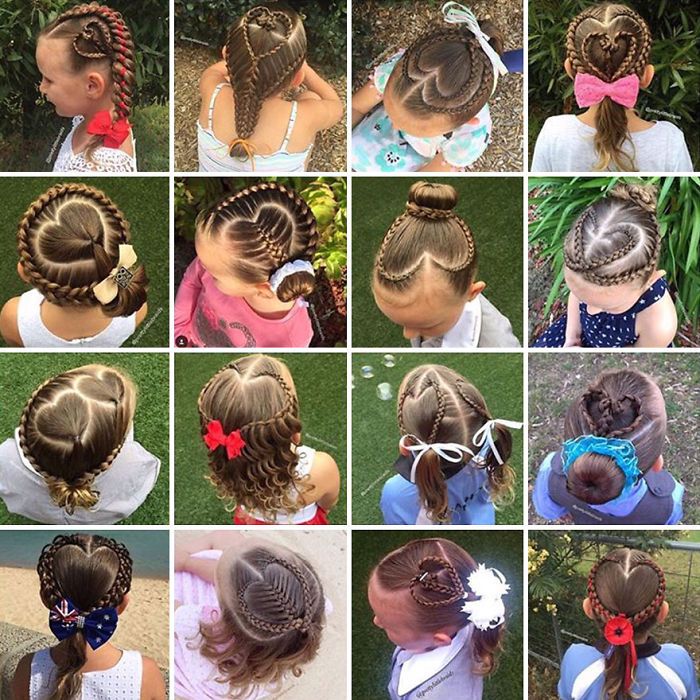 Cette maman fait des tresses impressionnantes et complexes à sa fille tous les matins avant d'aller à l'école | So Busy Girls