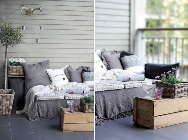 Un canapé confortable en palettes en bois | So Busy Girls