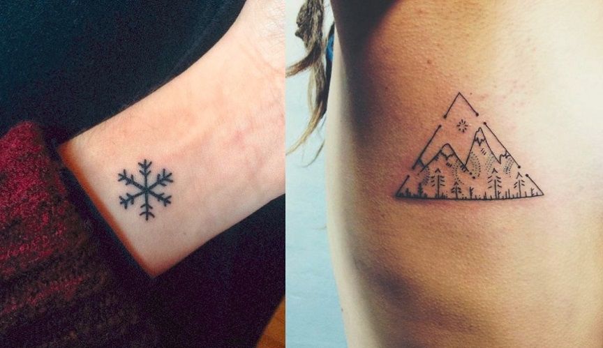 15 idées géniales de tatouages sur le thème de l'hiver | So Busy Girls