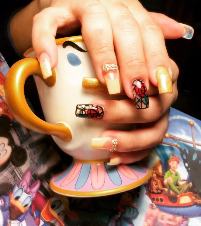 14 idées de nail arts La Belle et La Bête | So Busy Girls