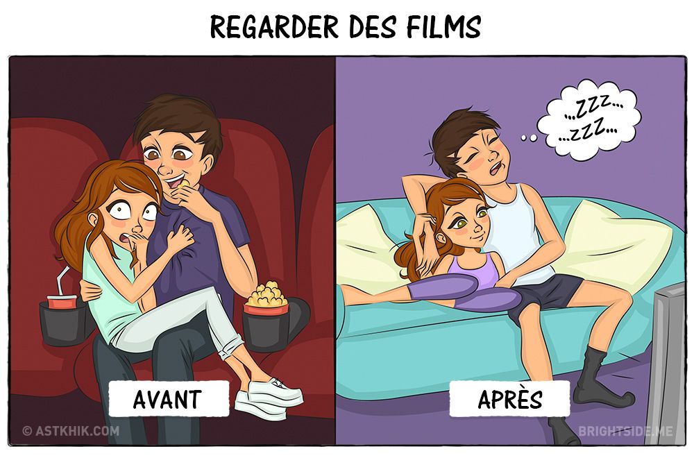 9 illustrations qui résument parfaitement votre vie avant et après le mariage | So Busy Girls
