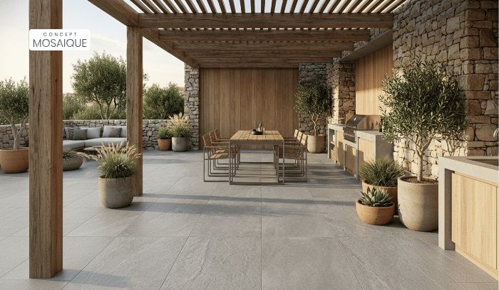 Quel carrelage extérieur choisir pour une terrasse belle et facile à vivre ? | So Busy Girls