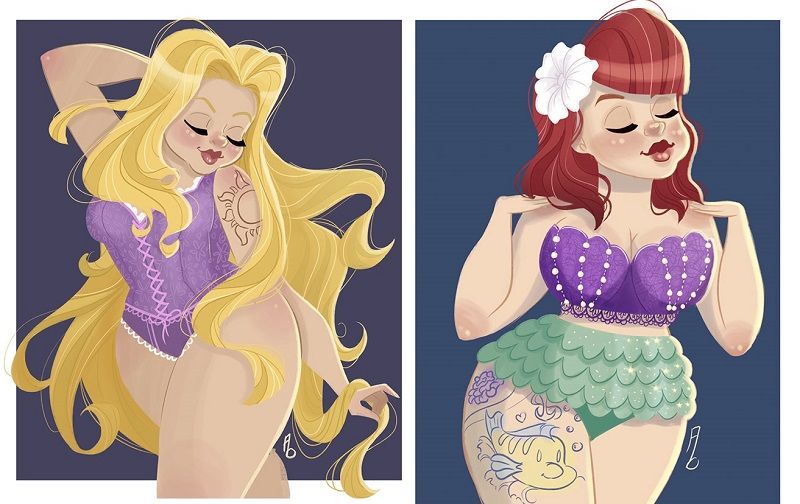 Découvrez à quoi ressemblent nos Princesses Disney préférées avec des rondeurs ! | So Busy Girls