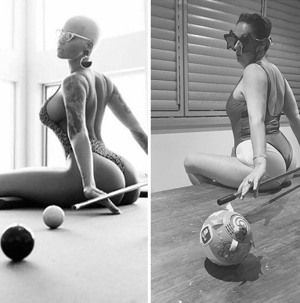 Cette femme reproduit avec beaucoup d'humour les photos Instagram des stars | So Busy Girls