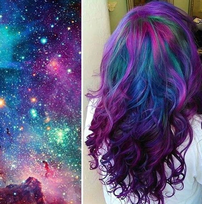 La tendance coiffure Galaxy Hair pour des cheveux aux couleurs de l'espace | So Busy Girls