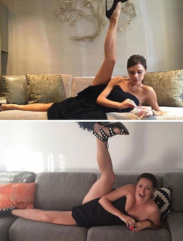 Cette femme reproduit avec beaucoup d'humour les photos Instagram des stars | So Busy Girls