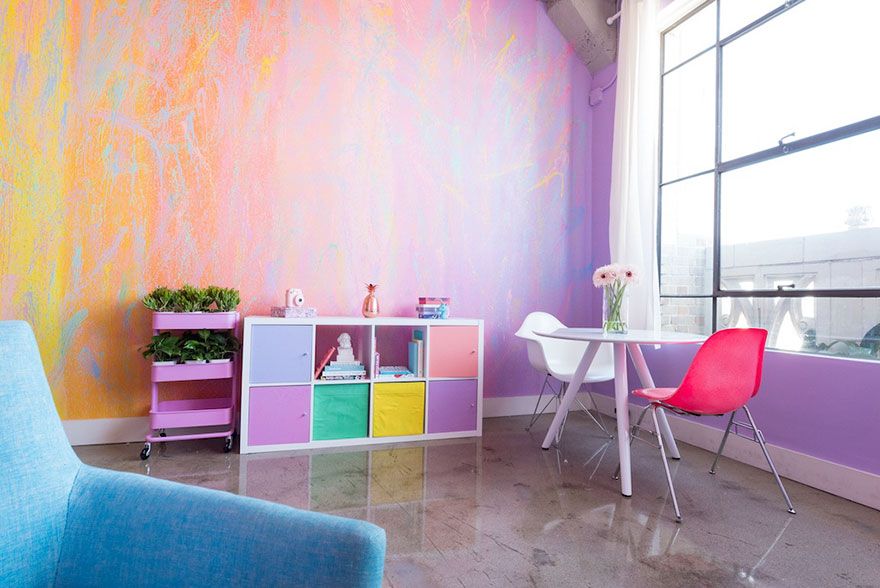 Vous allez tomber amoureuse de cet appartement arc-en-ciel à la déco licorne | So Busy Girls