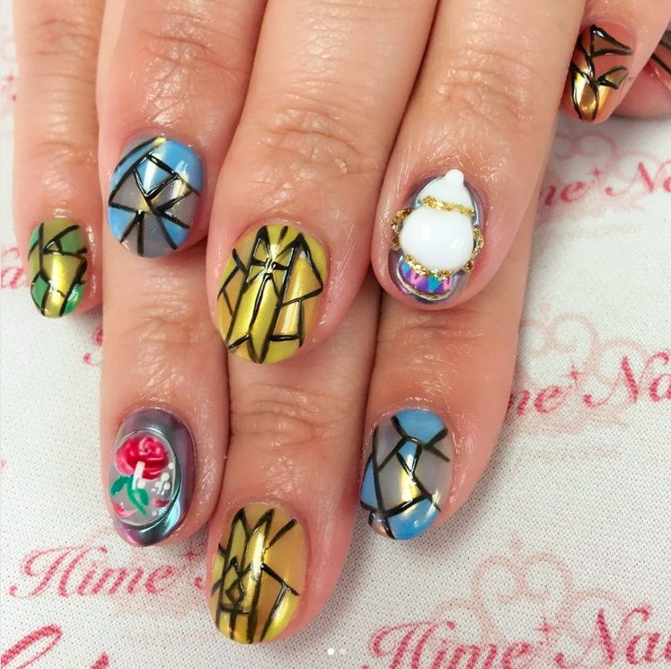 14 idées de nail arts La Belle et La Bête | So Busy Girls