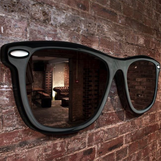 Le miroir en forme de lunettes de soleil géantes | So Busy Girls