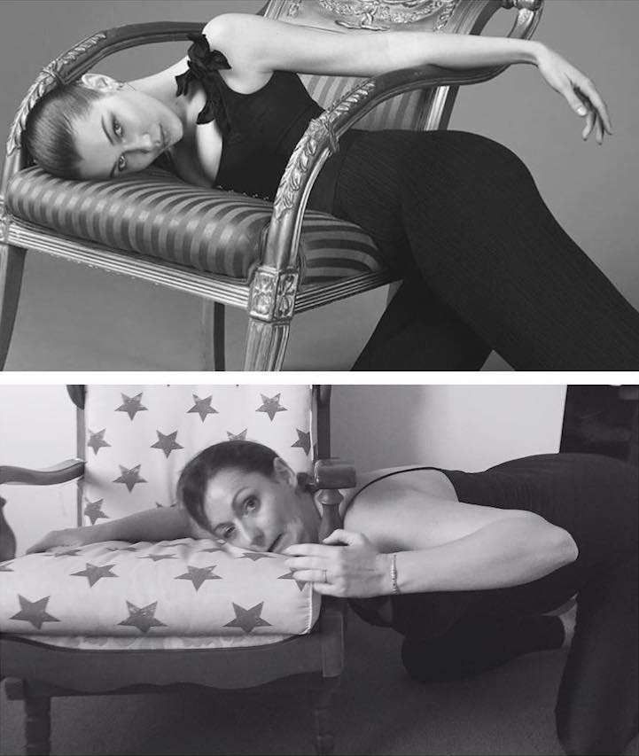 Cette femme pleine d'humour se moque des stars en reproduisant leurs photos Instagram | So Busy Girls