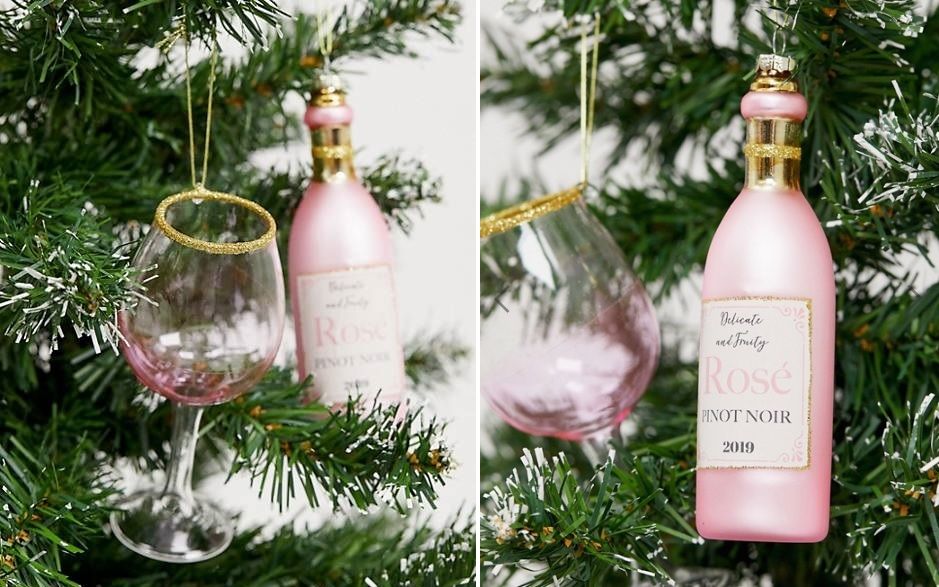 Les décorations de Noël en forme de vin rosé existent, et elles sont magnifiques | So Busy Girls