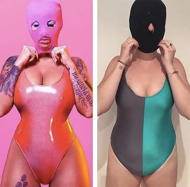 Cette femme pleine d'humour se moque des stars en reproduisant leurs photos Instagram | So Busy Girls