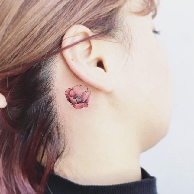 26 idées de tatouages derrière l'oreille | So Busy Girls