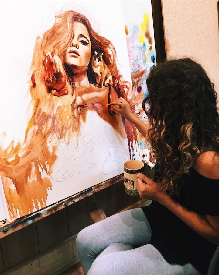 A seulement 16 ans, cette jeune artiste a déjà un talent incroyable et peint des toiles absolument fantastiques ! | So Busy Girls
