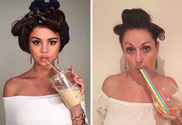 Cette femme reproduit avec beaucoup d'humour les photos Instagram des stars | So Busy Girls