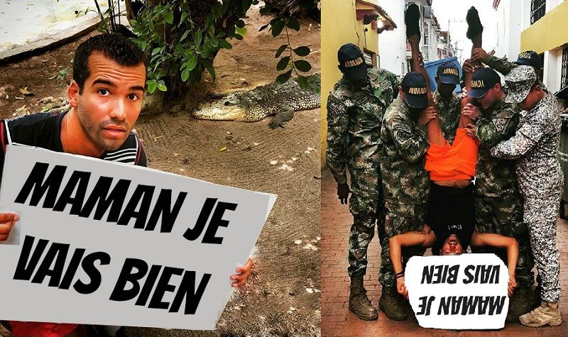 Cet homme quitte tout pour faire un tour du monde mais regardez les photos qu'il envoie à sa mère pour la rassurer ! | So Busy Girls
