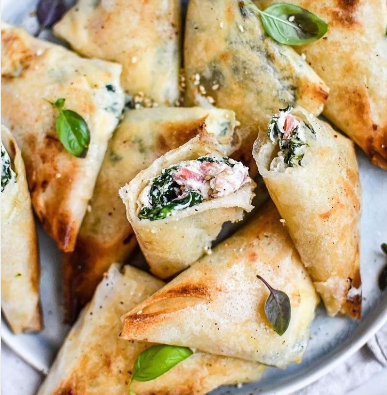 La recette des samoussas saumon, ricotta et épinards facile et rapide | So Busy Girls