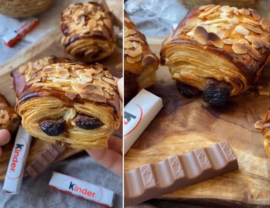 Pain au chocolat au KINDER : la recette facile, rapide et délicieuse | So Busy Girls