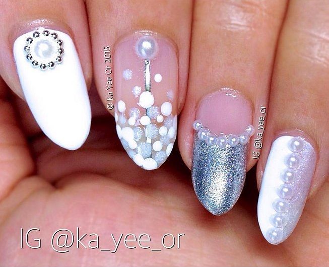 Nail art métallique et flocons | So Busy Girls