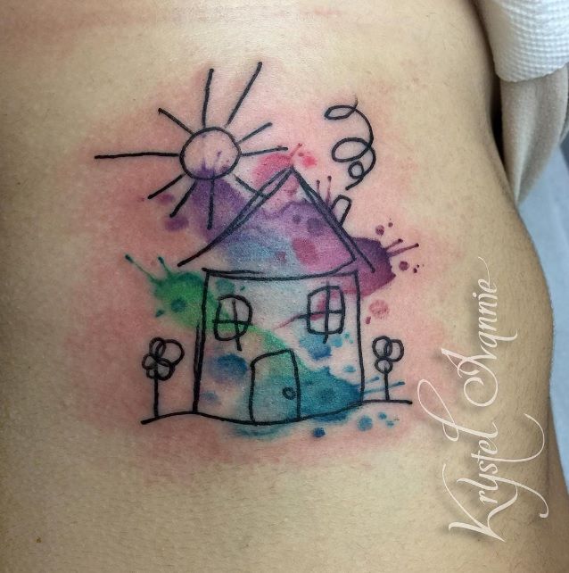 12 parents qui ont tellement adoré le dessin de leur enfant qu'ils se le sont fait tatouer ! | So Busy Girls