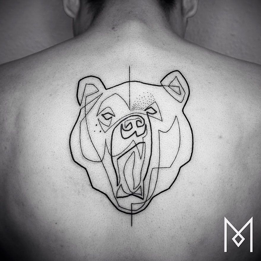 Des tatouages minimalistes réalisés avec un seul trait d'encre | So Busy Girls