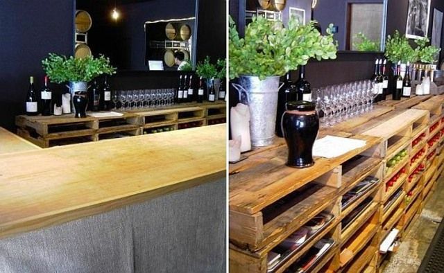 Un bar et des rangements en palettes | So Busy Girls