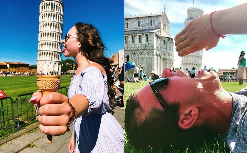 Les 13 meilleures photos de touristes qui posent devant la Tour de Pise | So Busy Girls