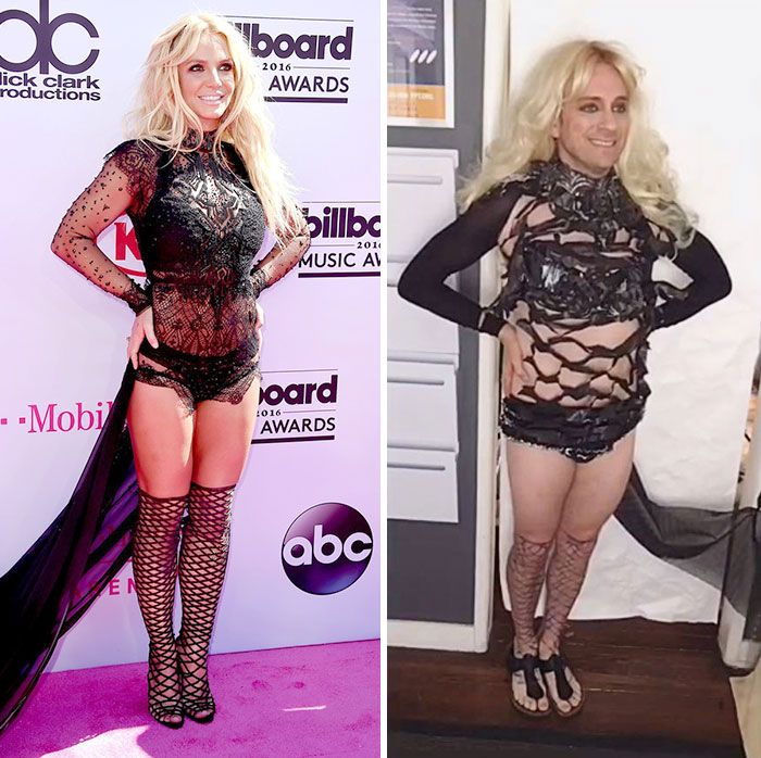 Tom Lenk qui reproduit la tenue de Britney Spears | So Busy Girls