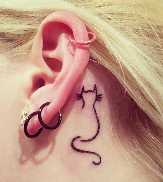 26 idées de tatouages derrière l'oreille | So Busy Girls
