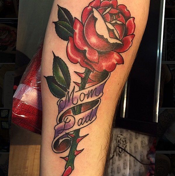 Une rose rouge pour papa et maman | So Busy Girls