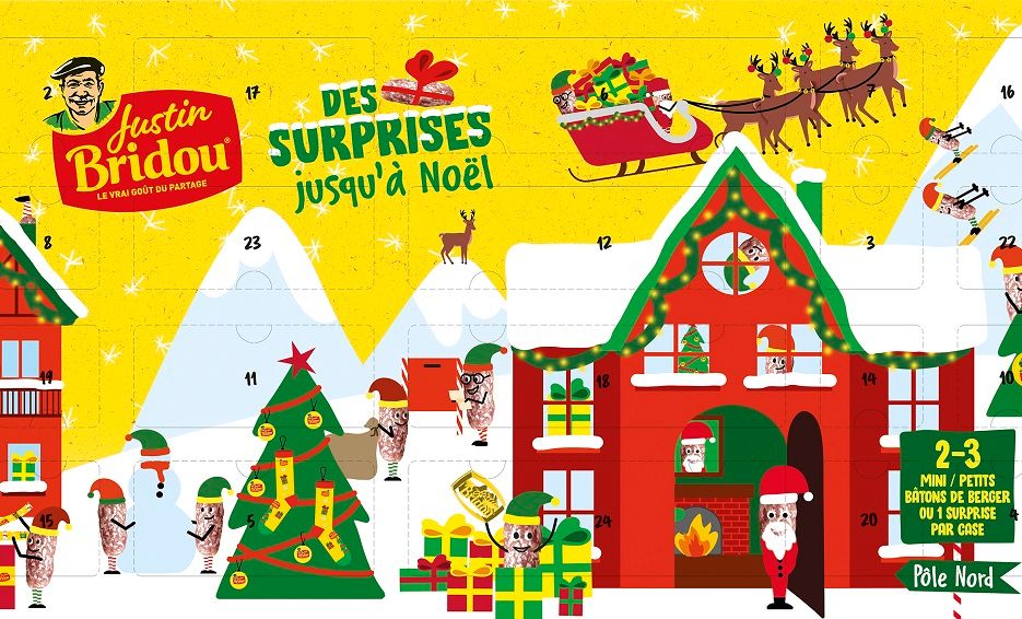 Justin Bridou sort son calendrier de l'Avent 2024 avec 2 nouveautés savoureuses pour patienter jusqu'à Noël | So Busy Girls