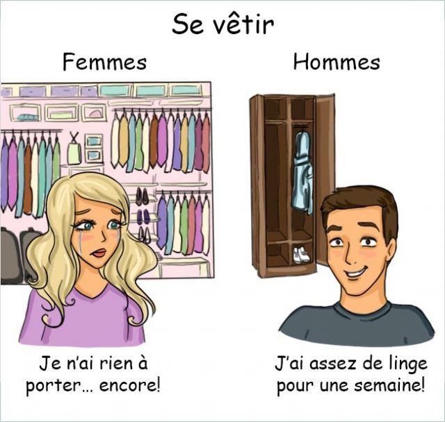 12 différences flagrantes entre les hommes et les femmes | So Busy Girls