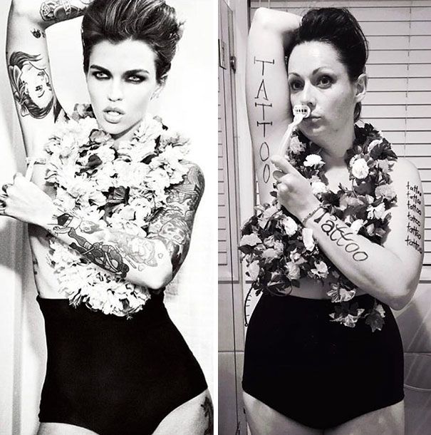 Cette femme reproduit avec beaucoup d'humour les photos Instagram des stars | So Busy Girls