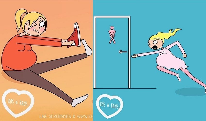 Les illustrations de cette maman sur les désagréments de la grossesse sont pleines d'humour (et très vraies !) | So Busy Girls