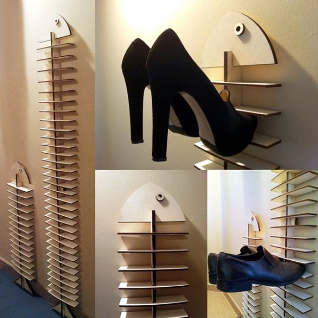 Une étagère à chaussures en forme de poisson | So Busy Girls