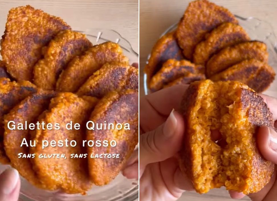 La recette des galettes de quinoa maison au pesto rosso facile | So Busy Girls