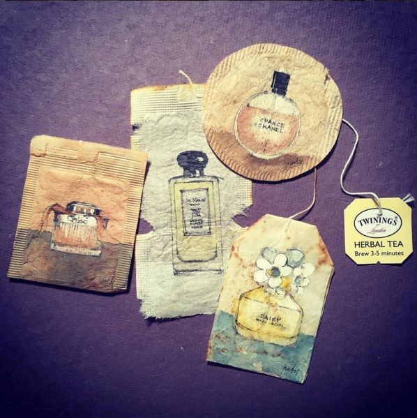 Elle dessine sur des sachets de thé usagés et le résultat est magnifique | So Busy Girls