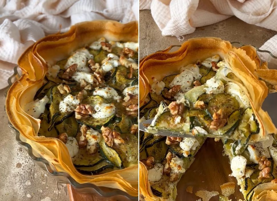 La recette de la tarte croustillante courgette et chèvre frais | So Busy Girls